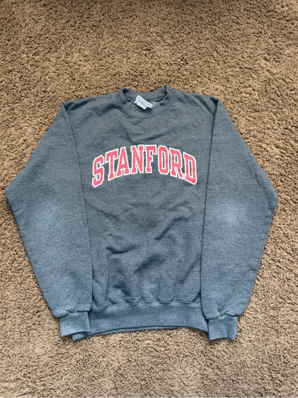 Champion Stanford Cardinal Gray Crewneck
Sweatshirt Pullover Size S